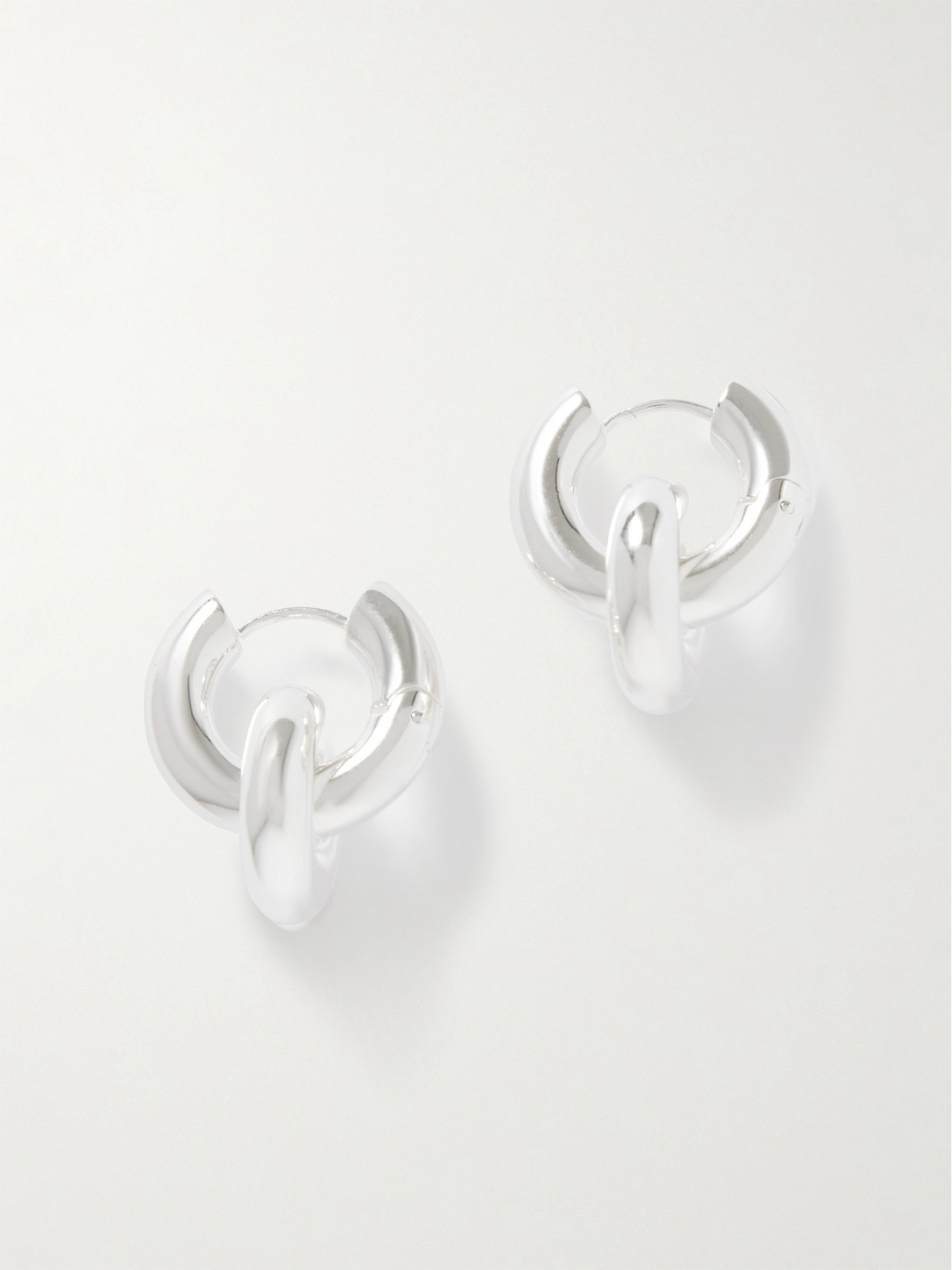 Lie Studio The Esther Silver-plated Hoop Earrings