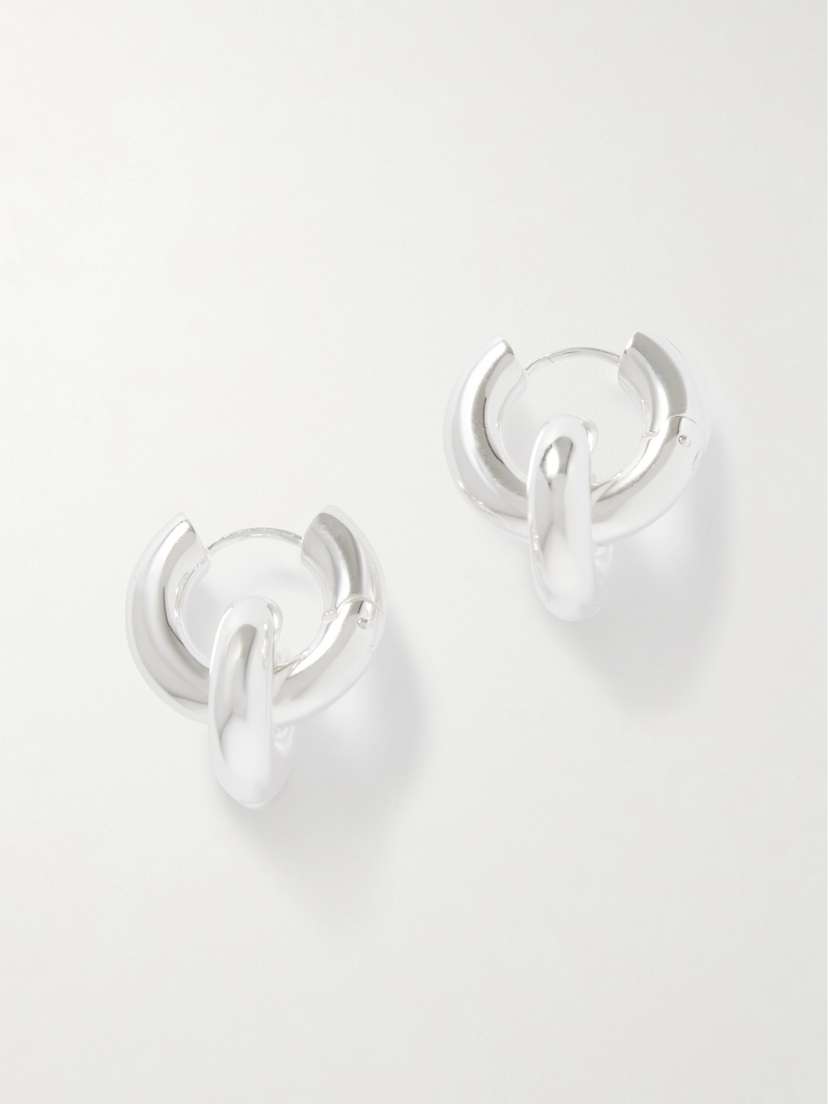 LIÉ STUDIO The Esther Silver-plated Hoop Earrings