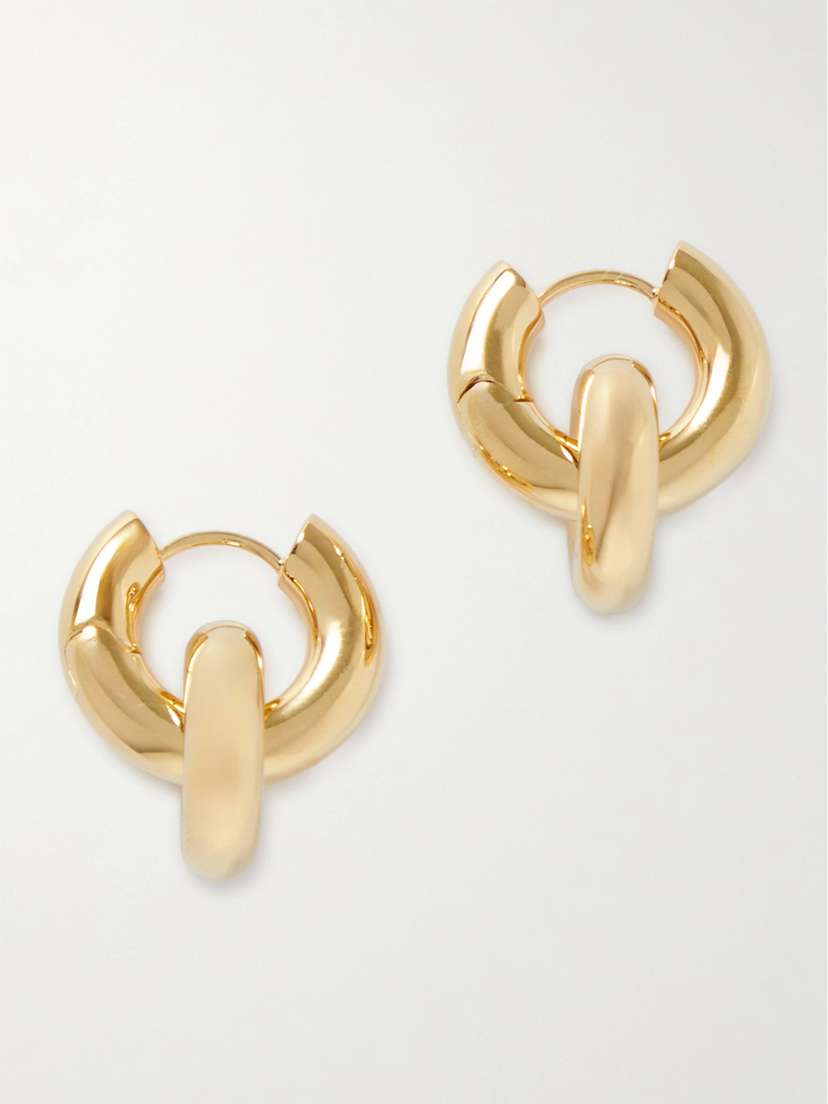 LIÉ STUDIO The Esther Gold-plated Hoop Earrings