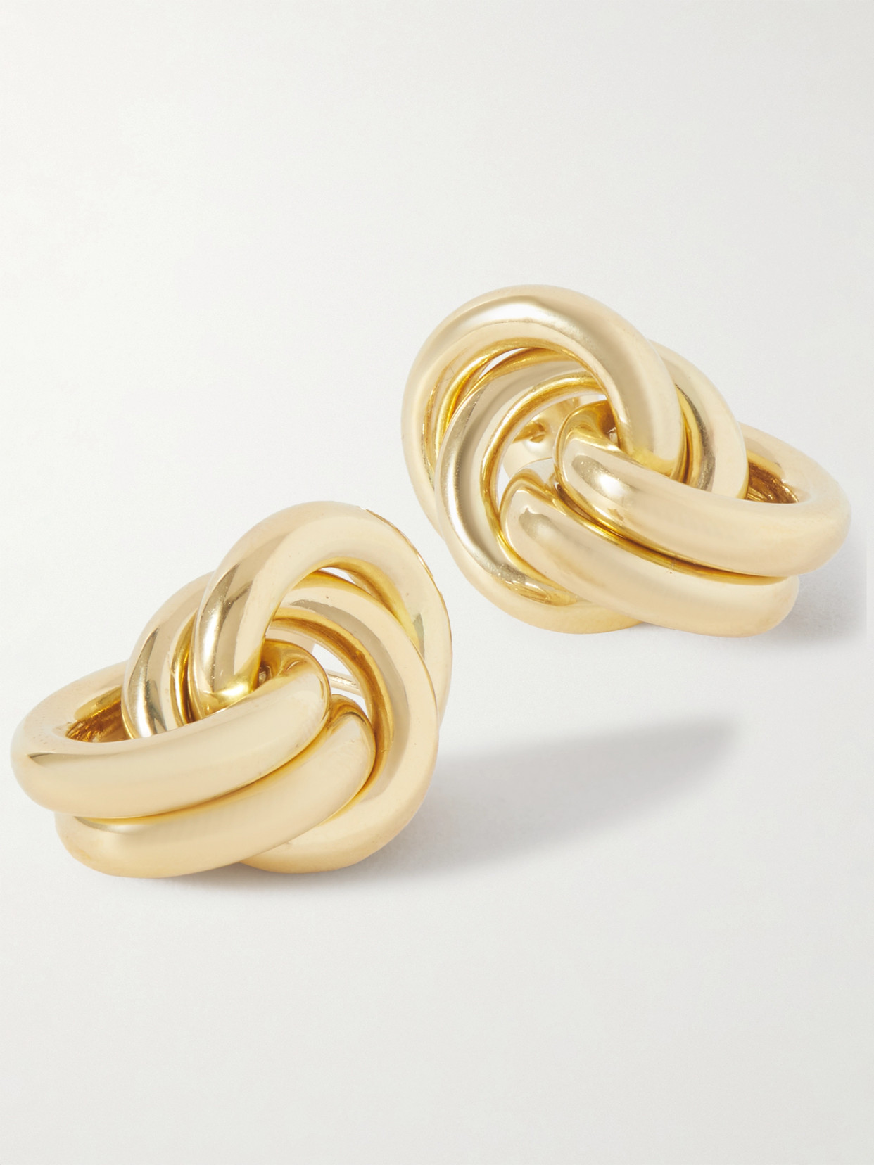 Lie Studio The Vera 18k Gold-plated Earrings In Gold