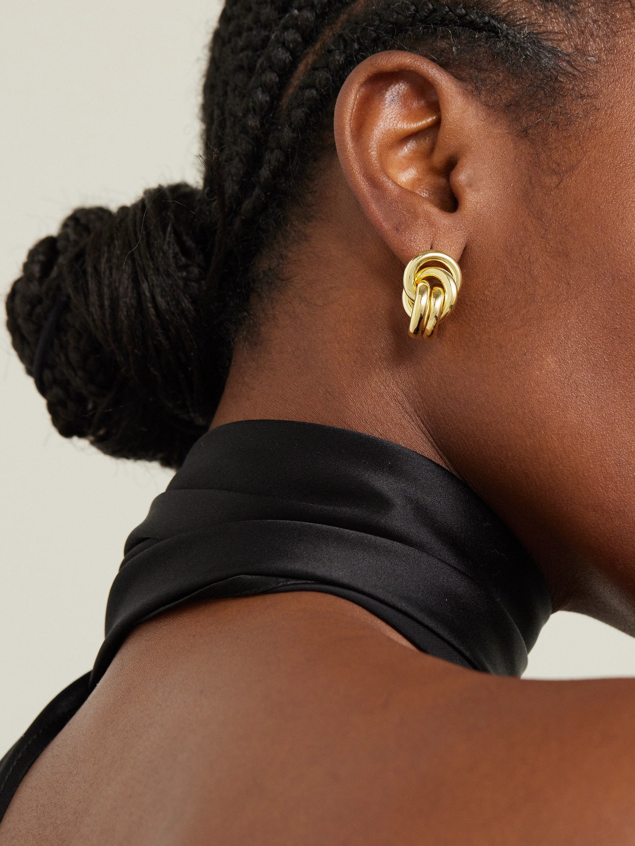 Lie Studio The Vera 18k Gold-plated Earrings In Gold