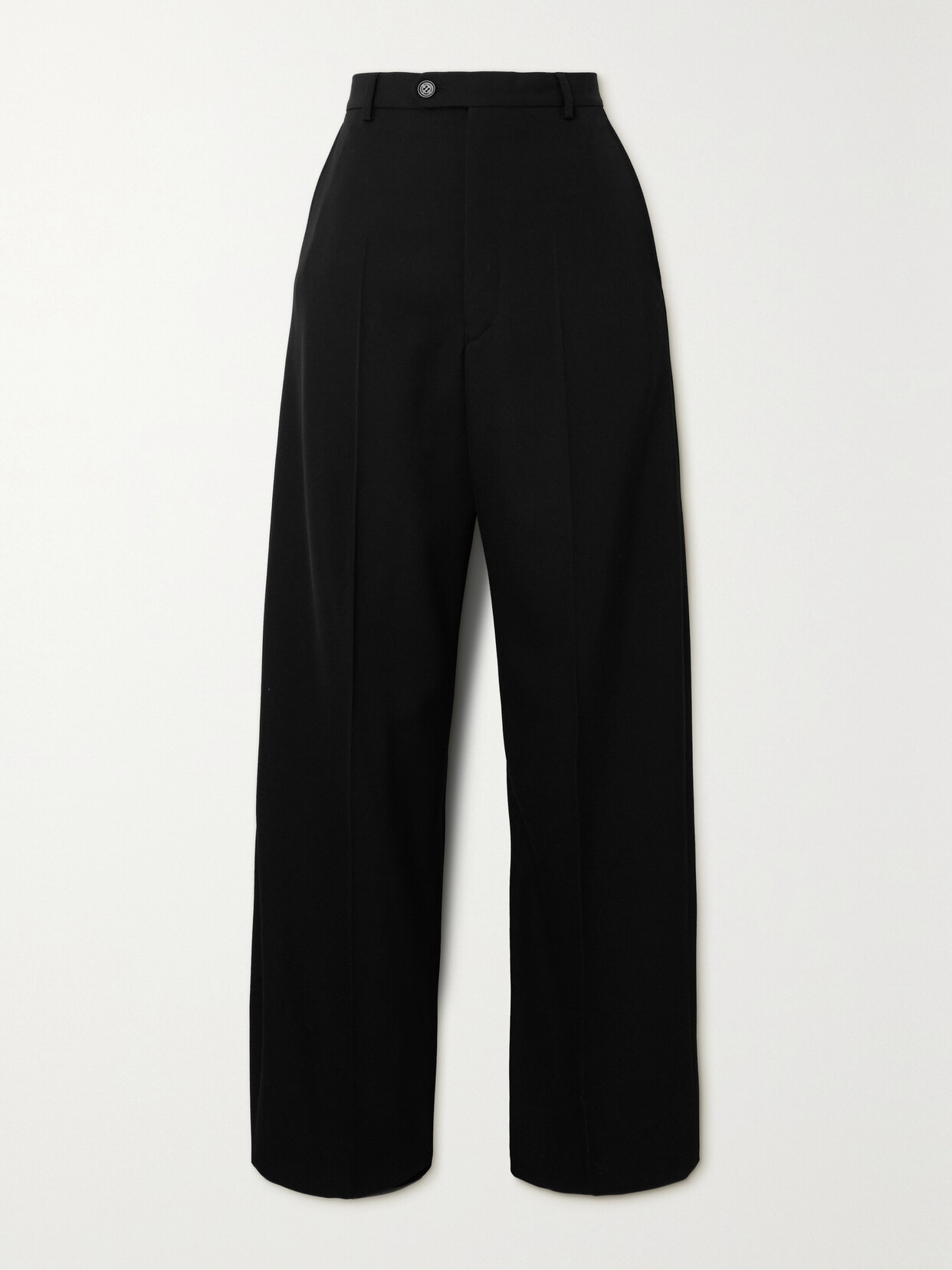 Balenciaga - Wool-barathea Wide-leg Pants - Black