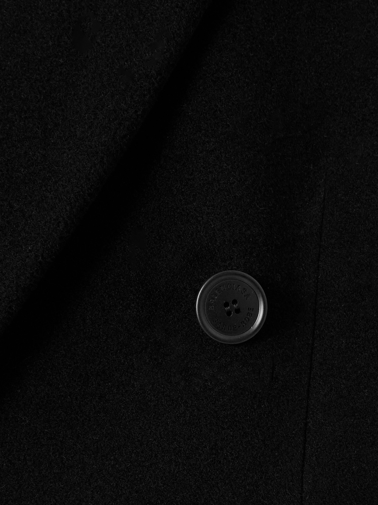 Double-Breasted Oversized Cashmere And Wool-Blend Coat