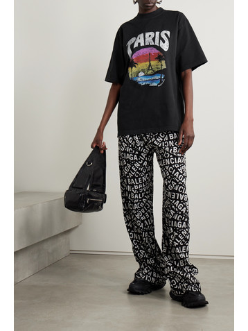 Balenciaga Printed cotton-jersey T-shirt