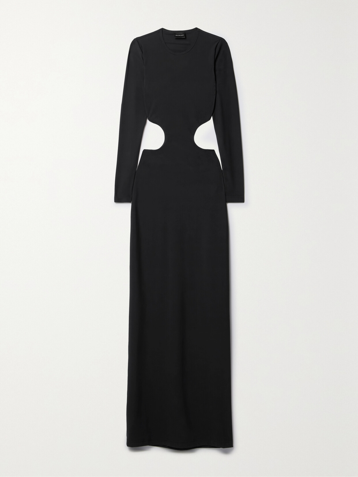 Balenciaga Cutout Stretch-jersey Maxi Dress - Black