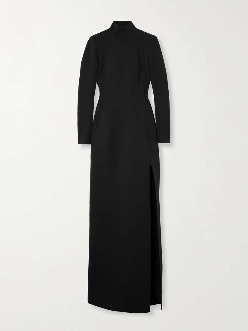 Balenciaga Stretch-crepe Turtleneck Maxi Dress