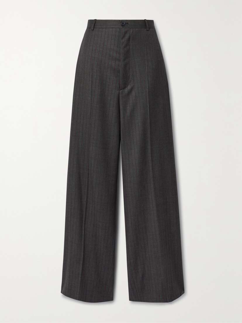 Balenciaga Striped Wool Pants
