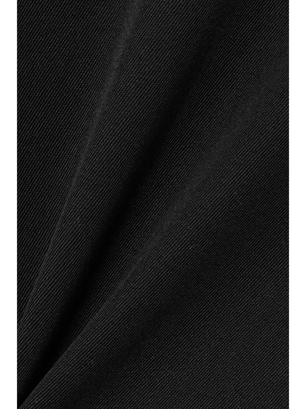 Wrap-Effect Wool-Gabardine Maxi