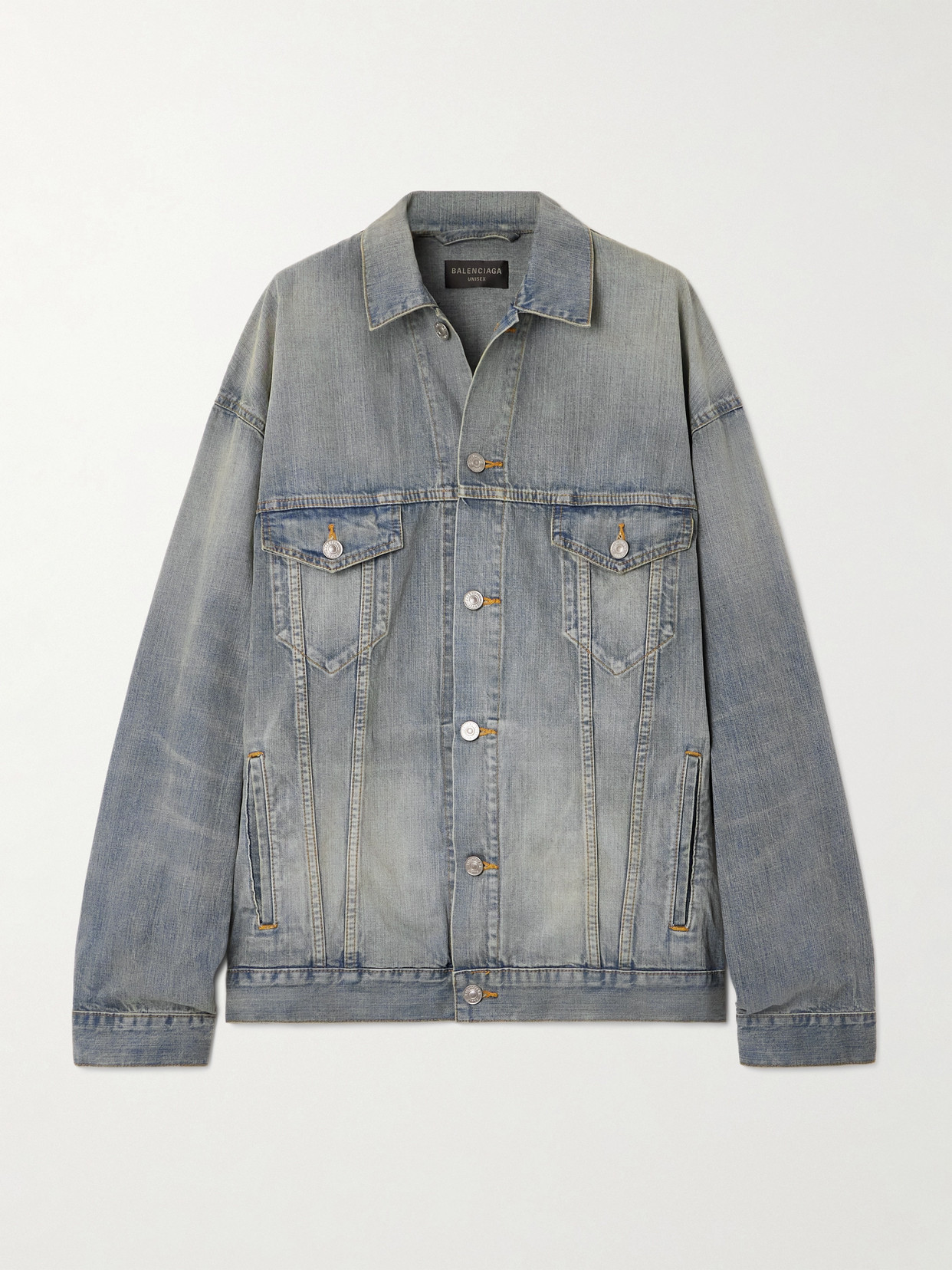 Balenciaga - Oversized Denim Jacket - Blue