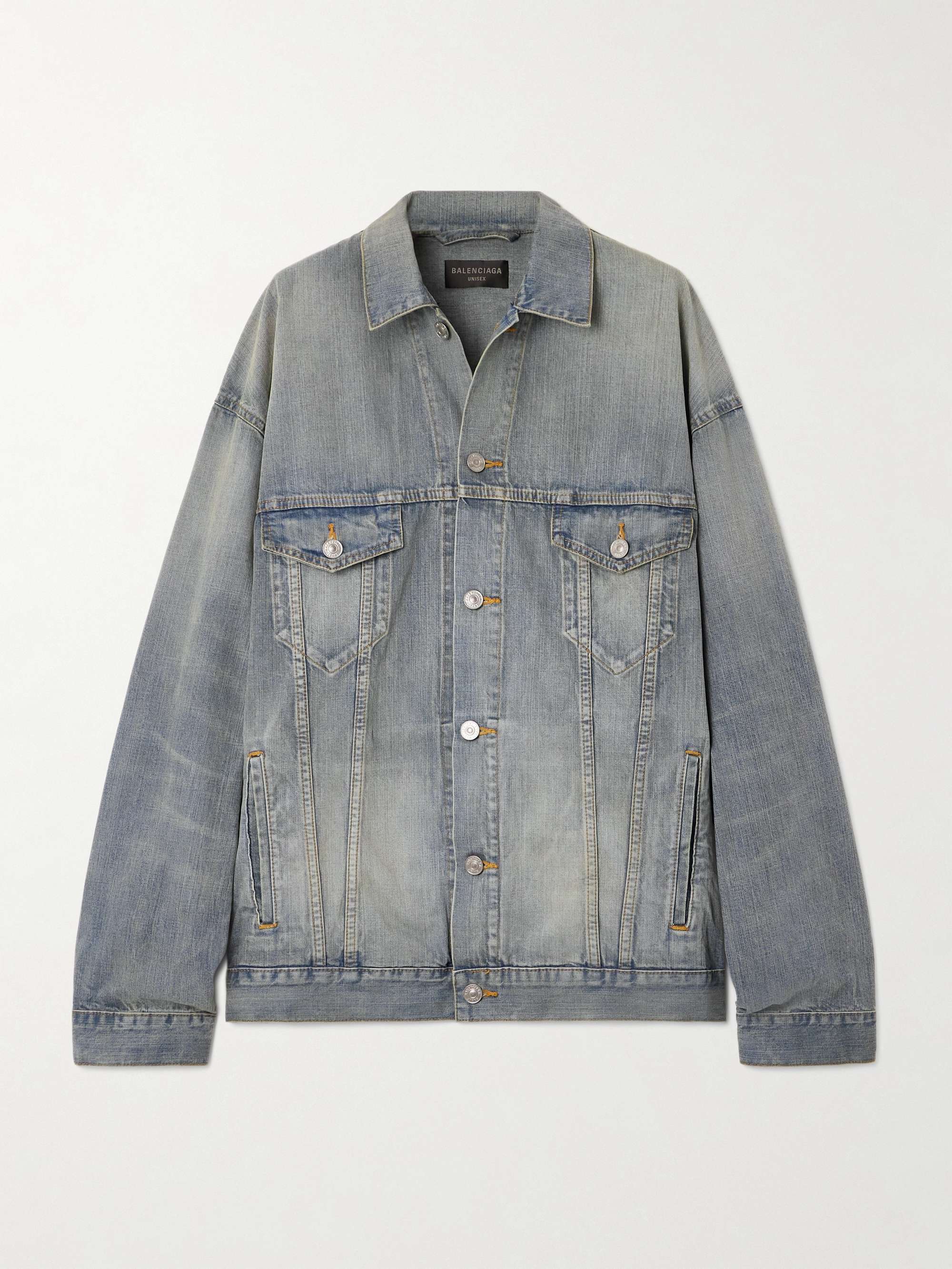 BALENCIAGA Oversized denim jacket | NET-A-PORTER