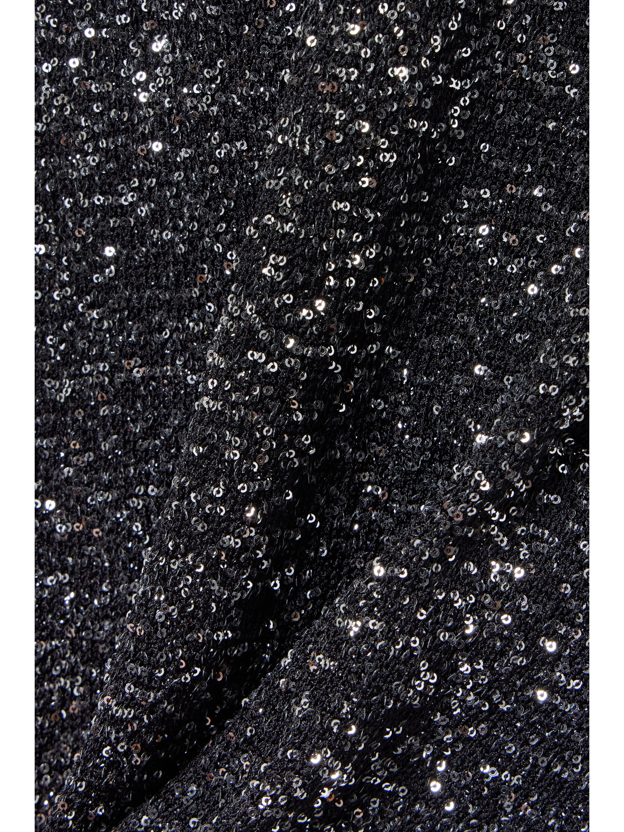 Shop Balenciaga Sequined Stretch-knit Turtleneck Maxi Dress In Black