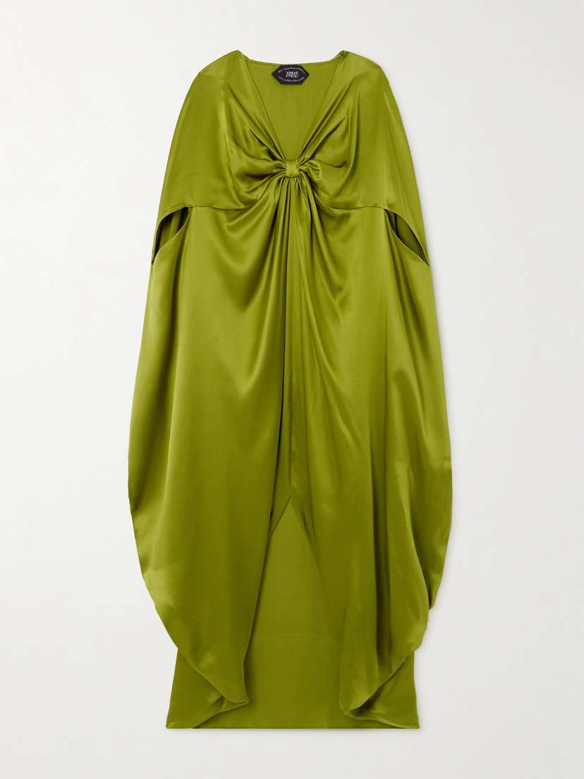 Taller Marmo Azores Twist-front Silk-satin Kaftan