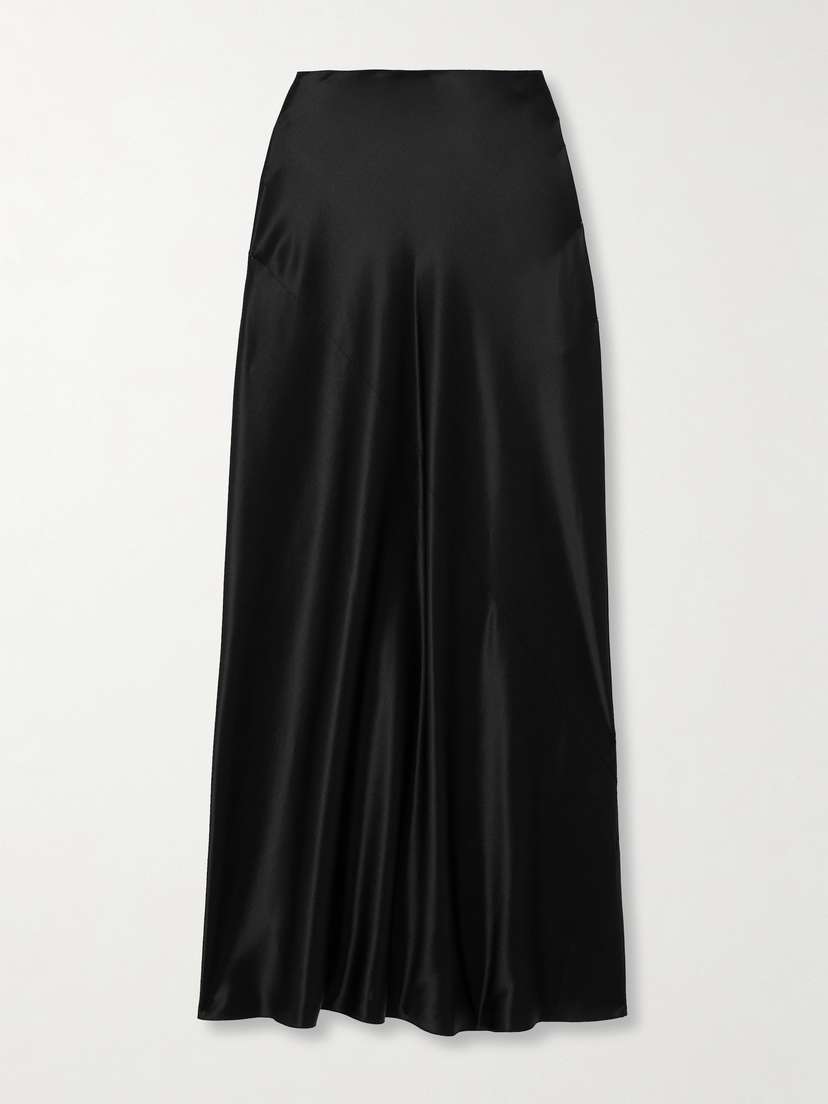 Saint Laurent Silk-satin Maxi Skirt