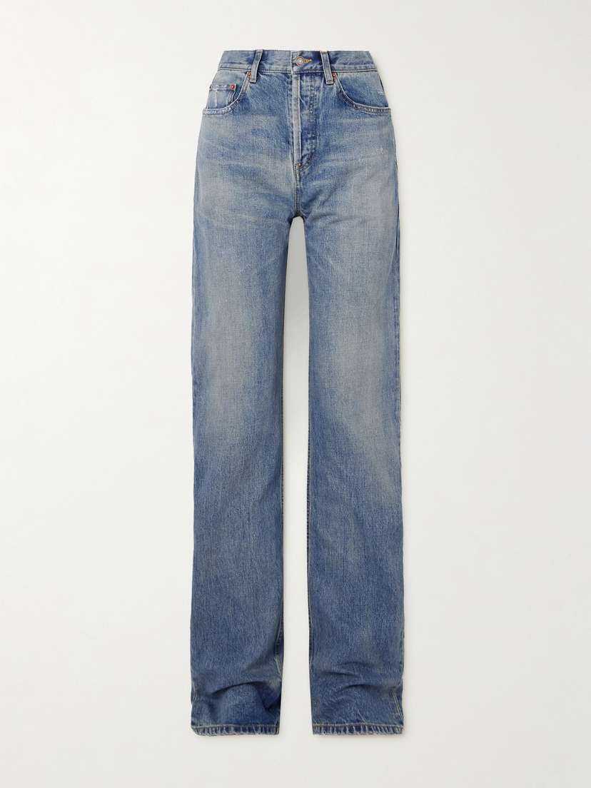 Saint Laurent High-rise Straight-leg Jeans