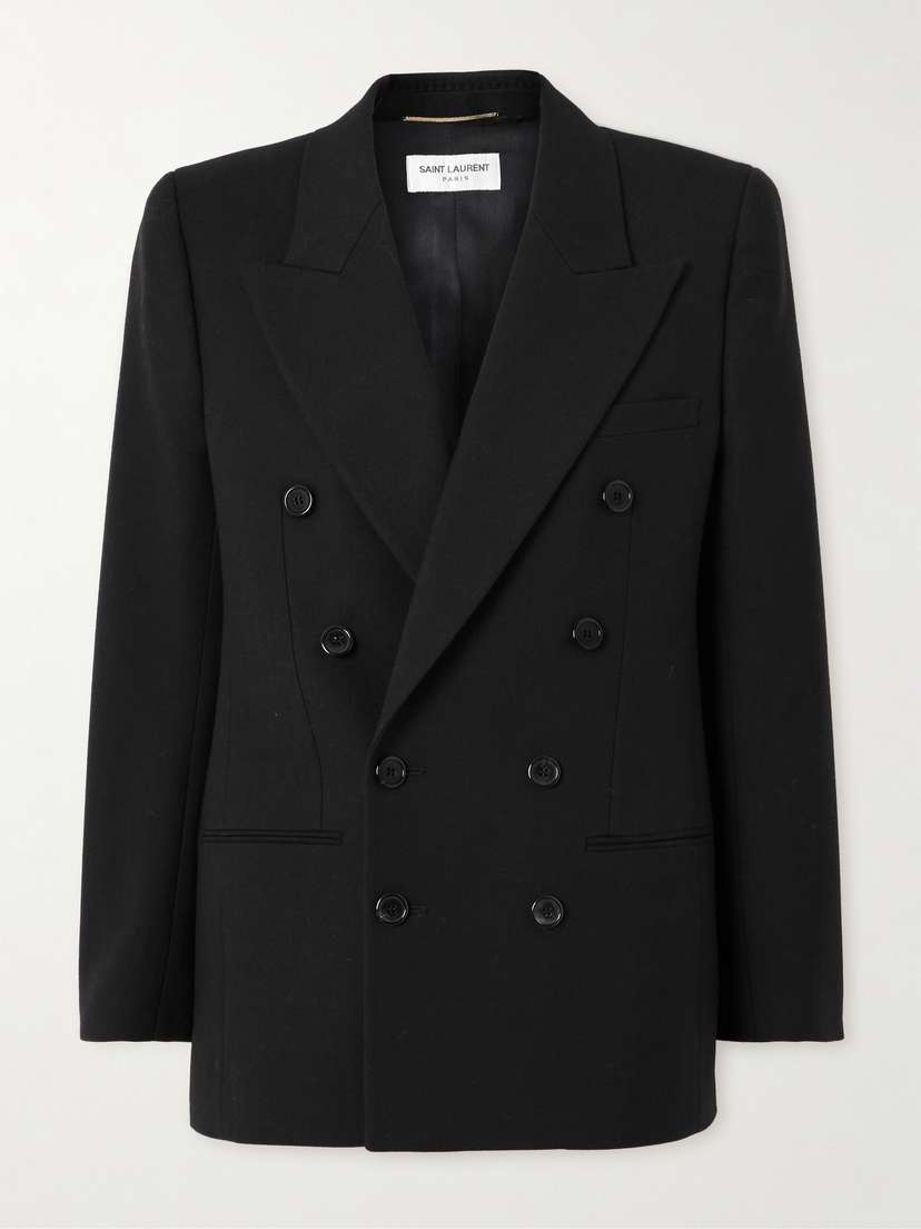 Saint Laurent Double-breasted Wool Blazer