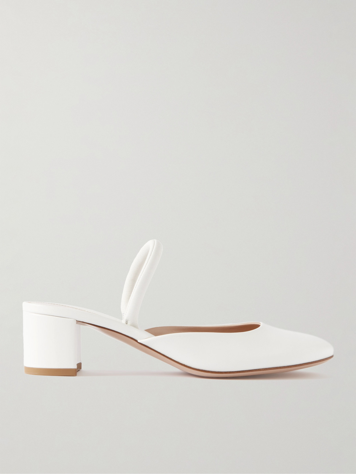 Gianvito Rossi - 45 Leather Pumps - White