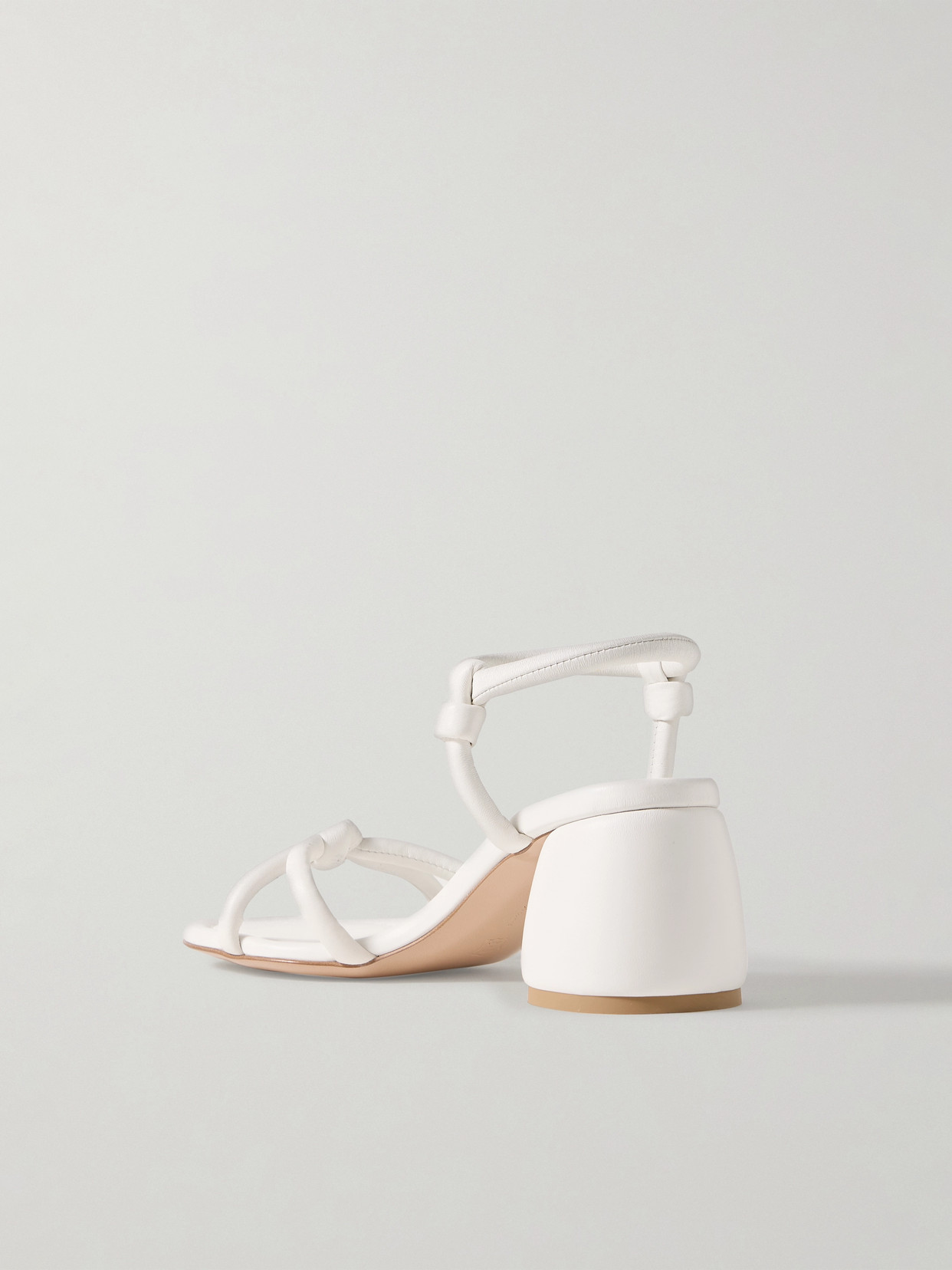 Shop Gianvito Rossi Cassis 60 Leather Sandals In White