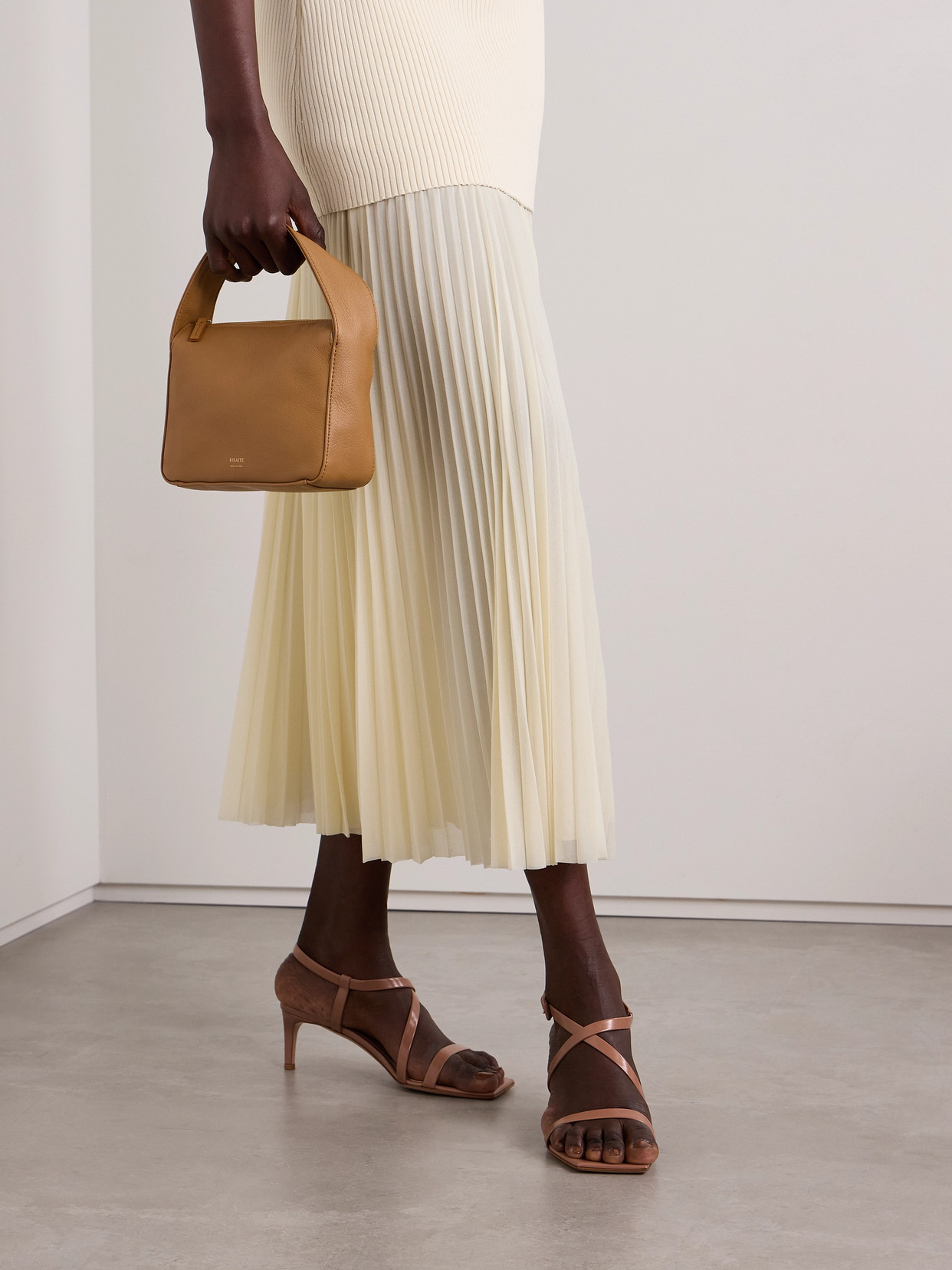 Gianvito Rossi Tokio 55 Patent-leather Sandals In Neutrals