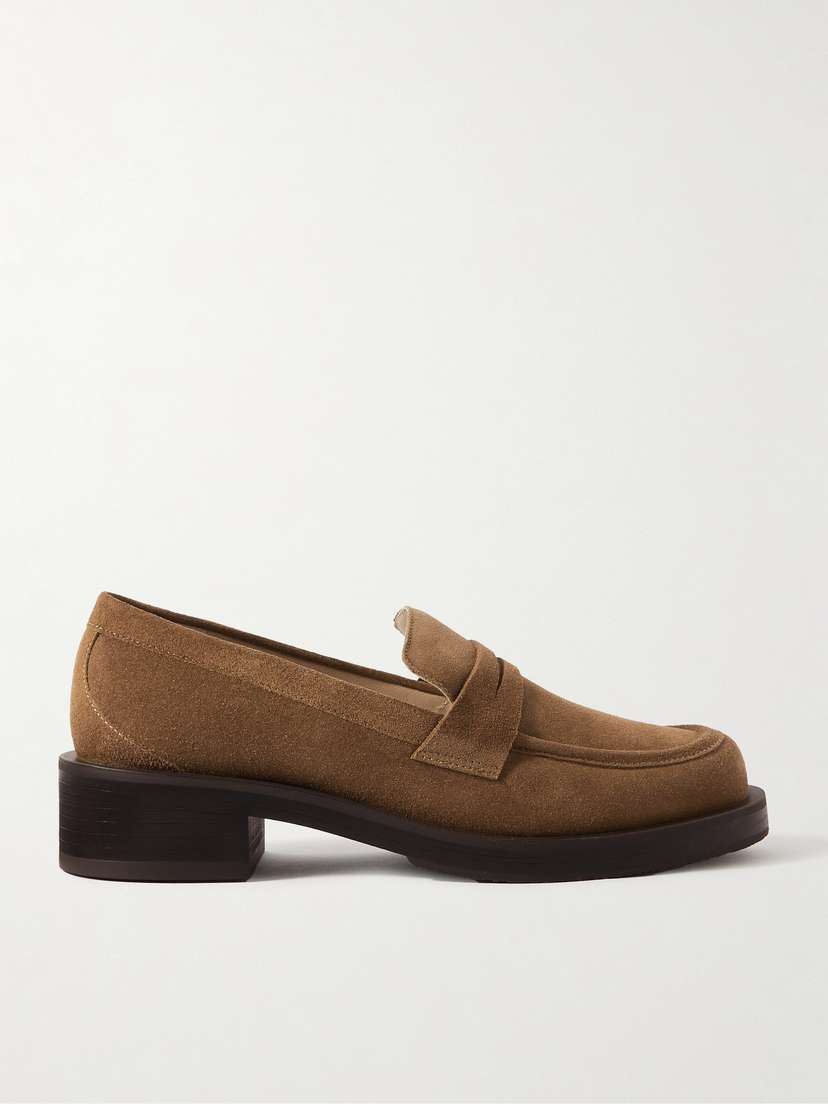 Stuart Weitzman Palmer Bold Suede Loafers