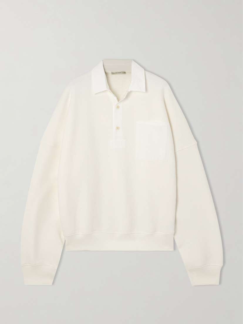 The Row Dende Cotton-blend Jersey Polo Shirt - x large