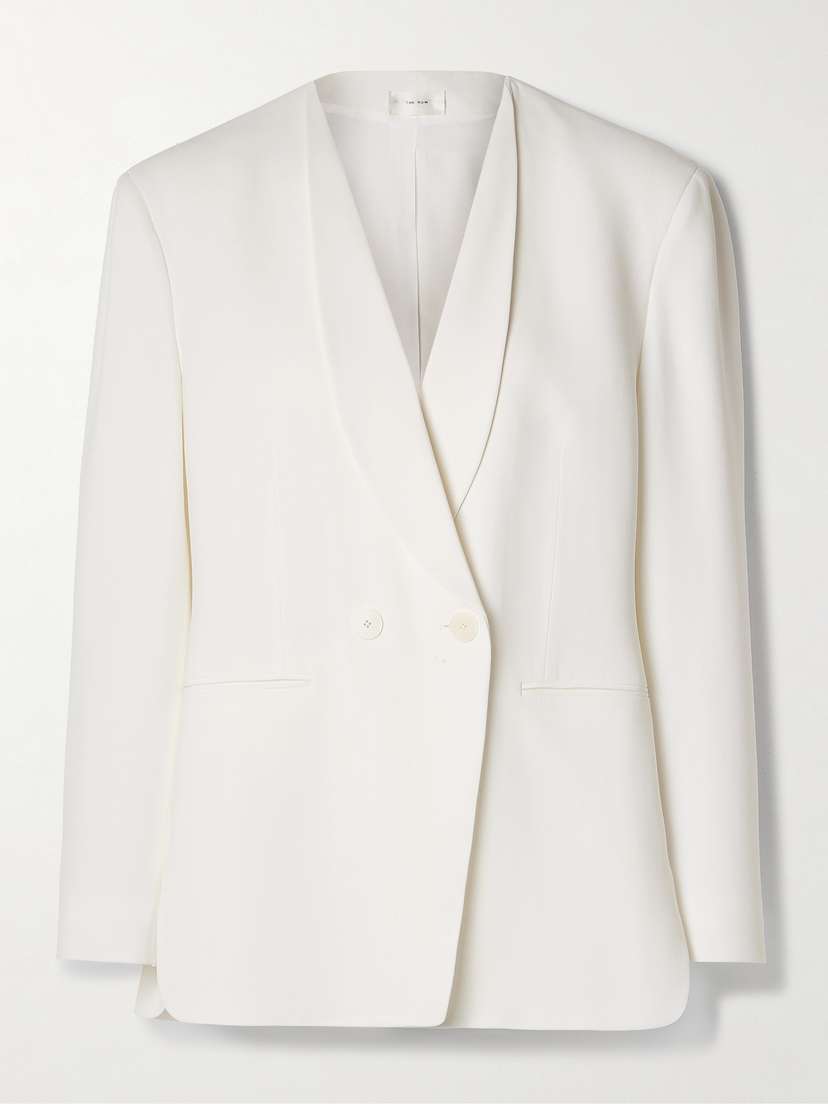 The Row Alda Double-breasted Cady Blazer