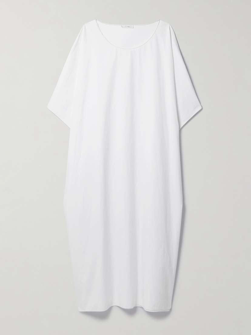 The Row Isora Oversized Cotton-poplin Midi Dress