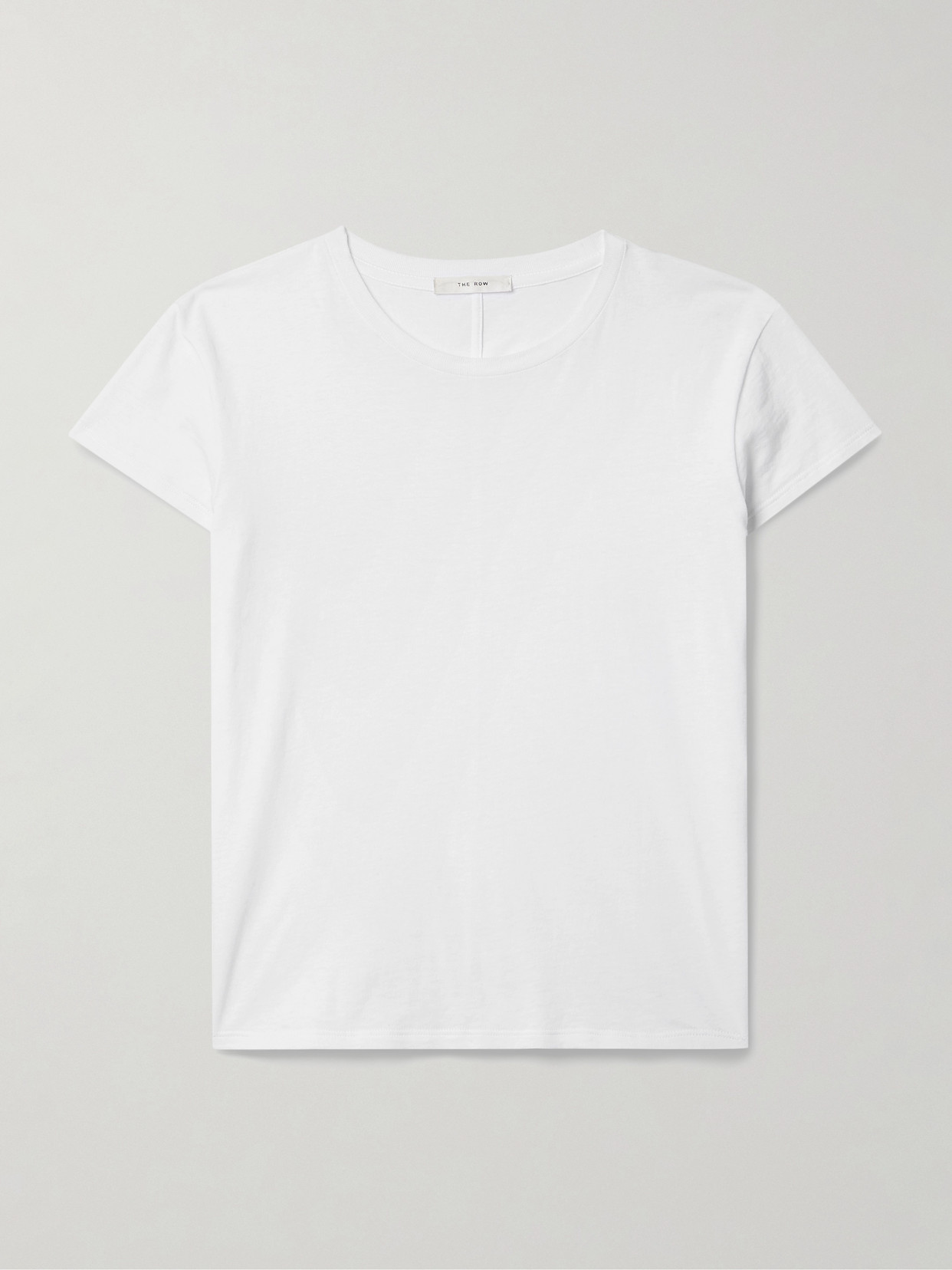 The Row Tori Cotton-jersey T-shirt In White