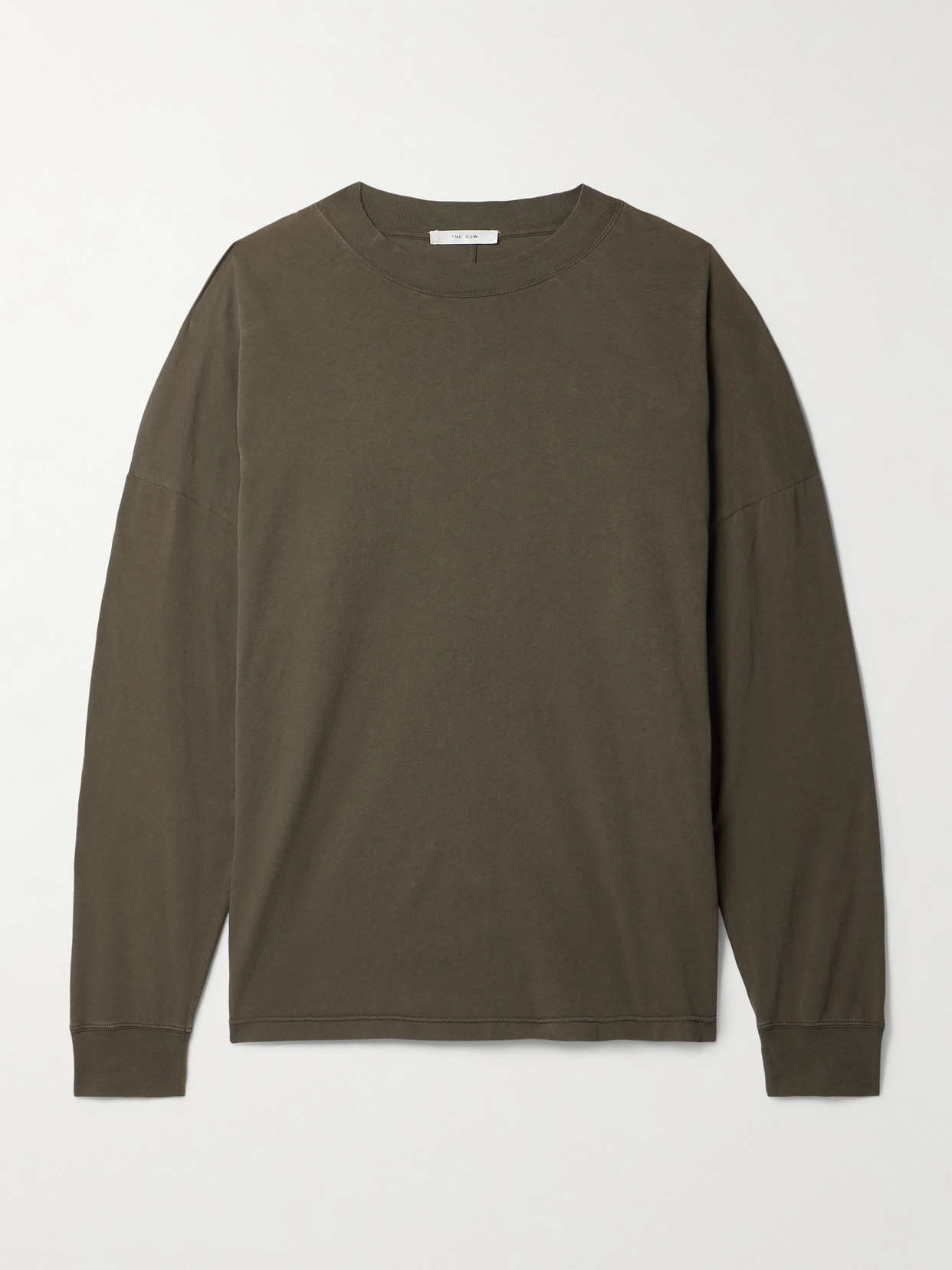 The Row Dolino Cotton-jersey T-shirt In Gray