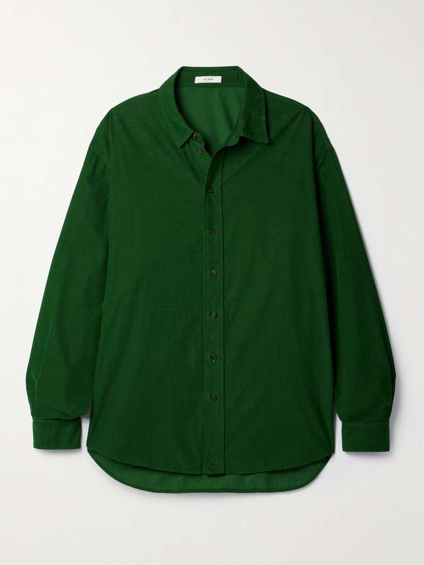 The Row Penna Oversized Cotton-corduroy Shirt - x large