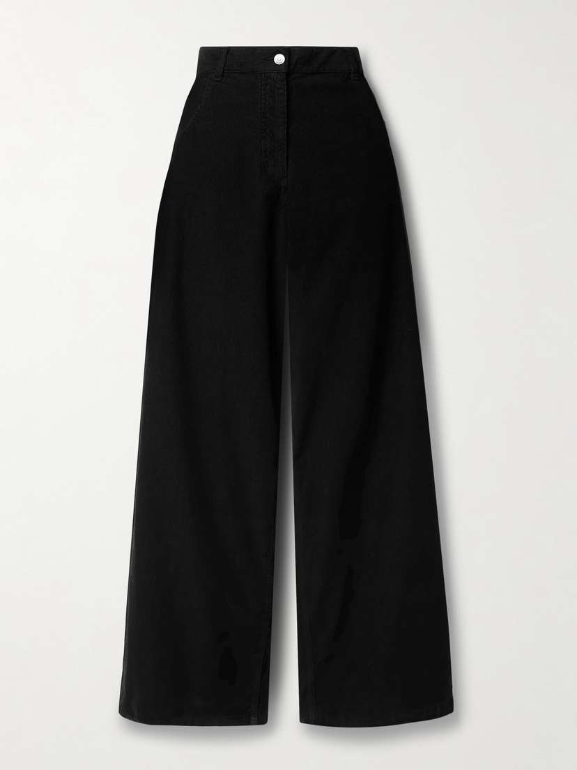 The Row Chan Cotton-corduroy Wide-leg Pants