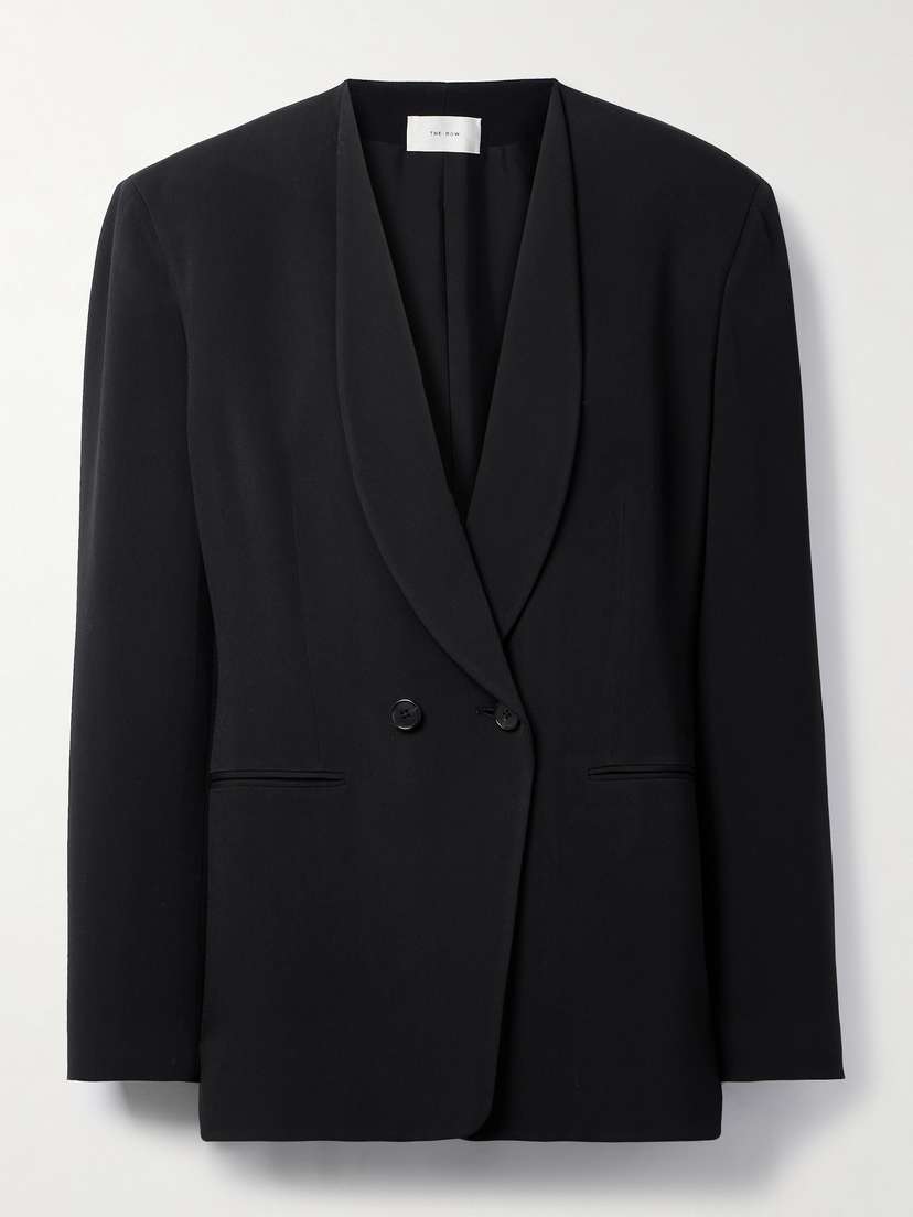 The Row Alda Double-breasted Cady Blazer