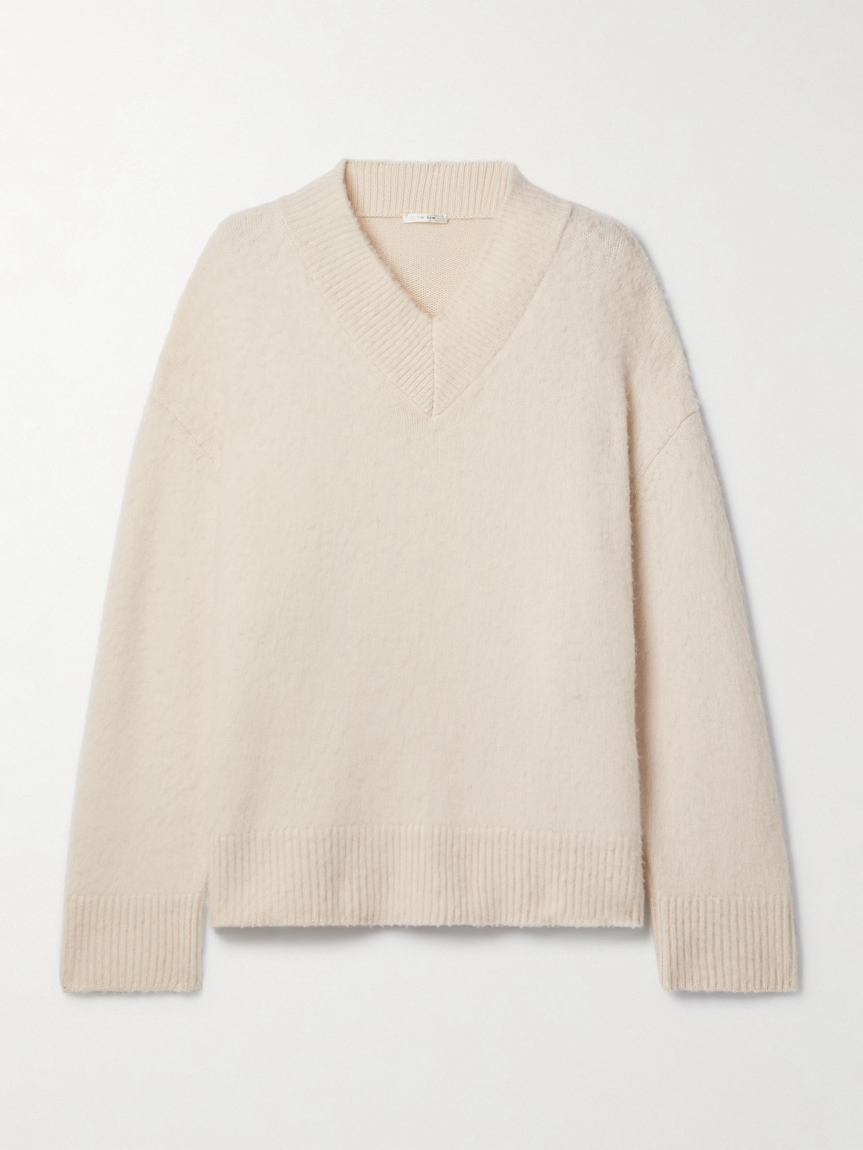 The Row Fayette Oversized Cashmere Sweater In Ivory