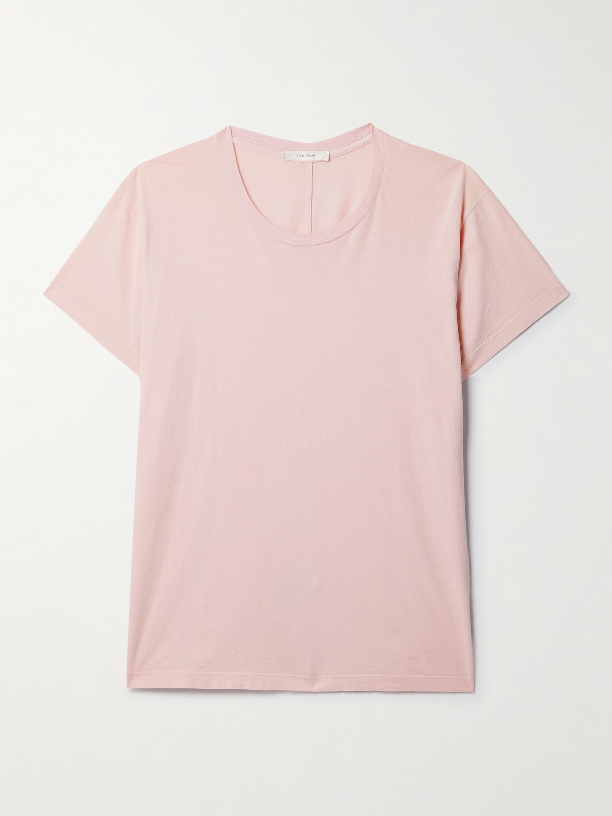 The Row Blaine Cotton-jersey T-shirt In Pink