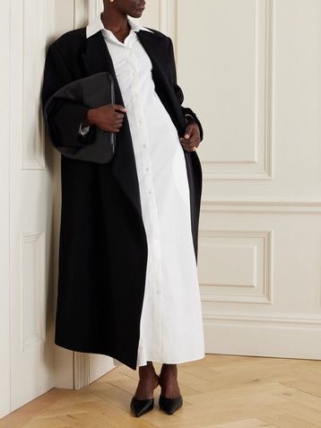 The Row Izumi cotton-poplin shirt maxi dress