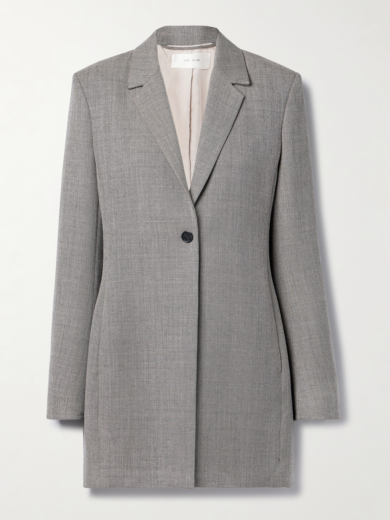 The Row Enny Wool-blend Blazer In Gray