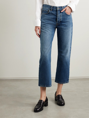 The Row Lesley cropped straight-leg jeans