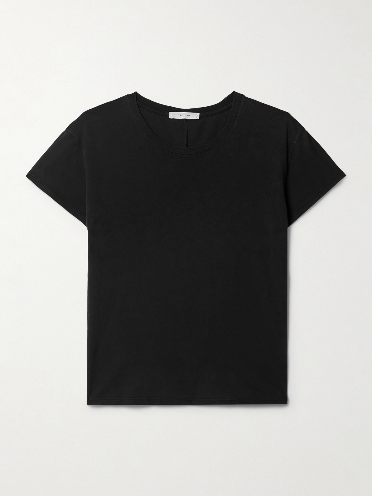 The Row Wesler Cotton Jersey T-shirt In Black