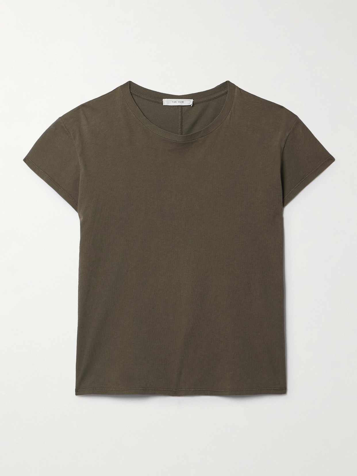 Shop The Row Tori Cotton-jersey T-shirt In Brown