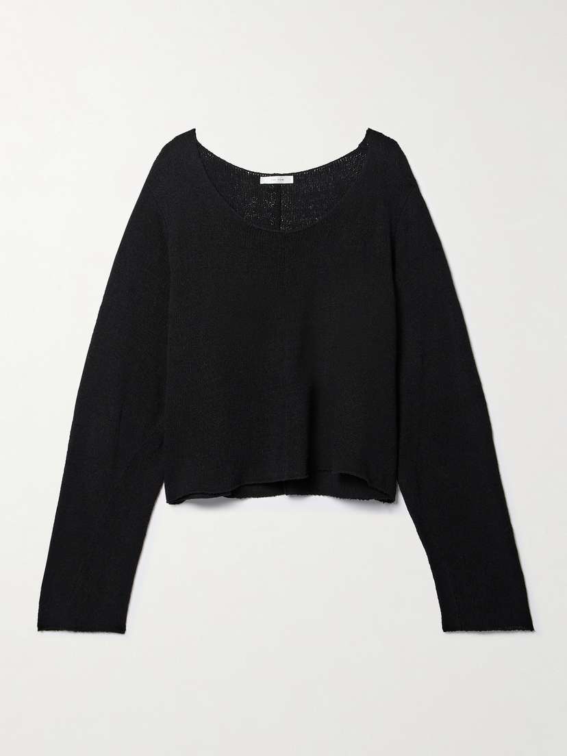 The Row Fesia Open-knit Silk Sweater - x large