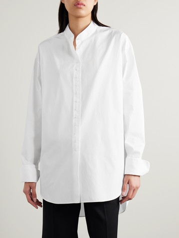 The Row Ridla oversized cotton-poplin shirt