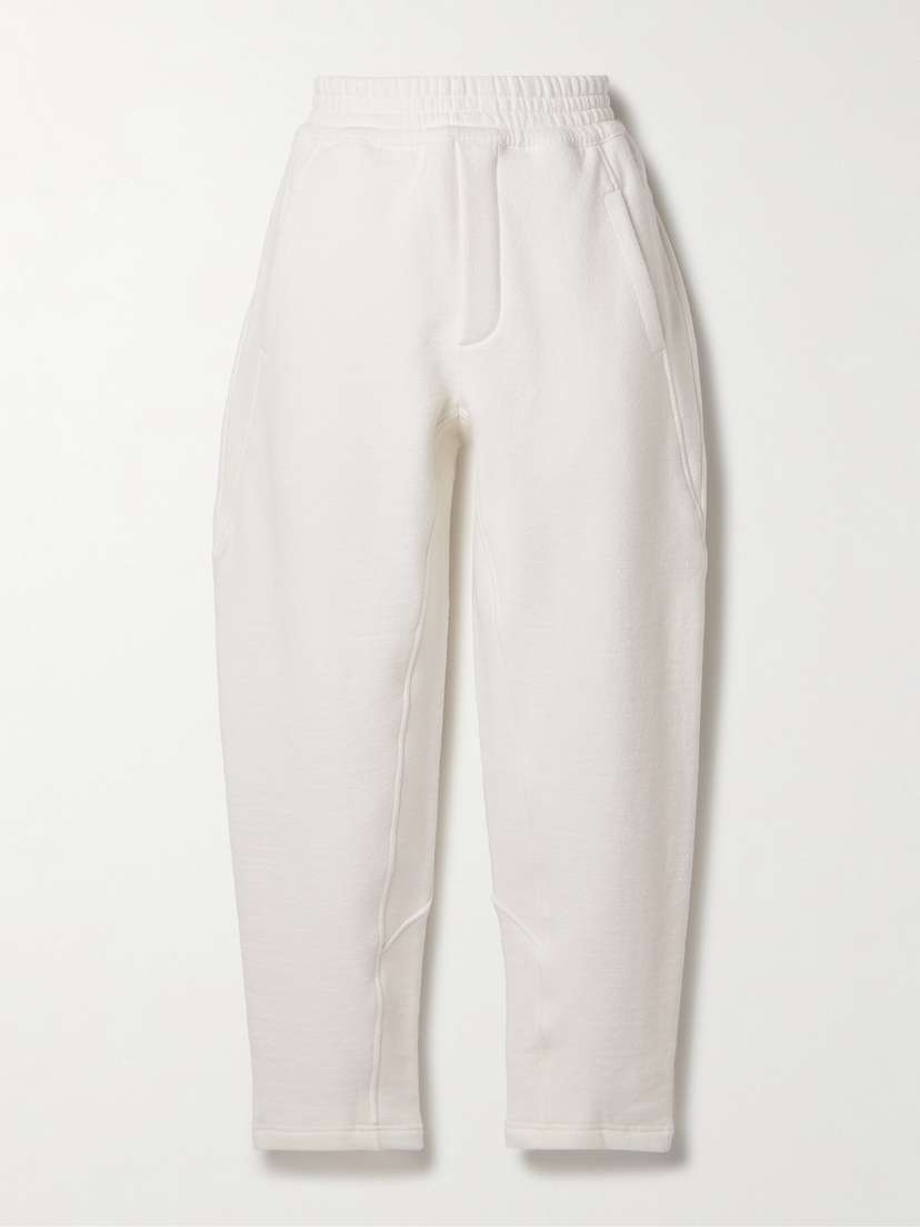 The Row — Koa brushed stretch-cotton sweatpants