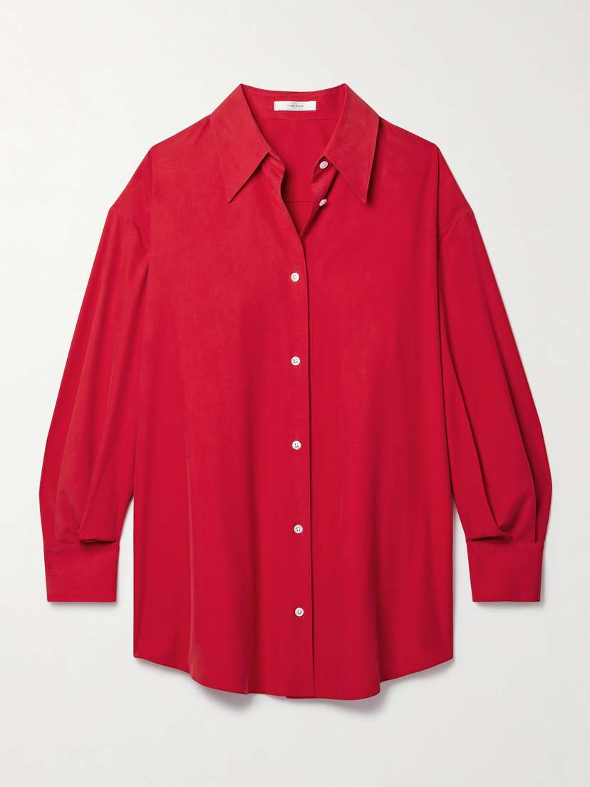 The Row Andra Silk Shirt - x large