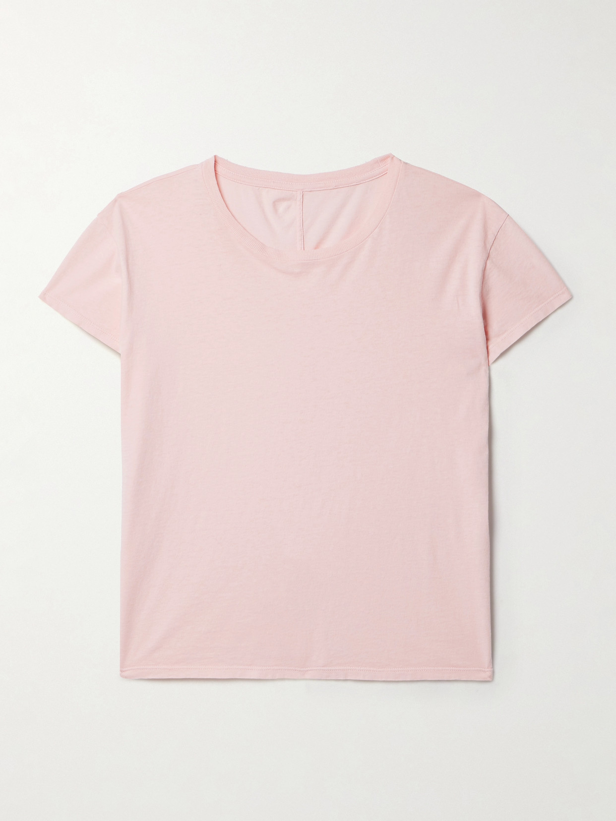 The Row Tori Cotton-jersey T-shirt In Pink