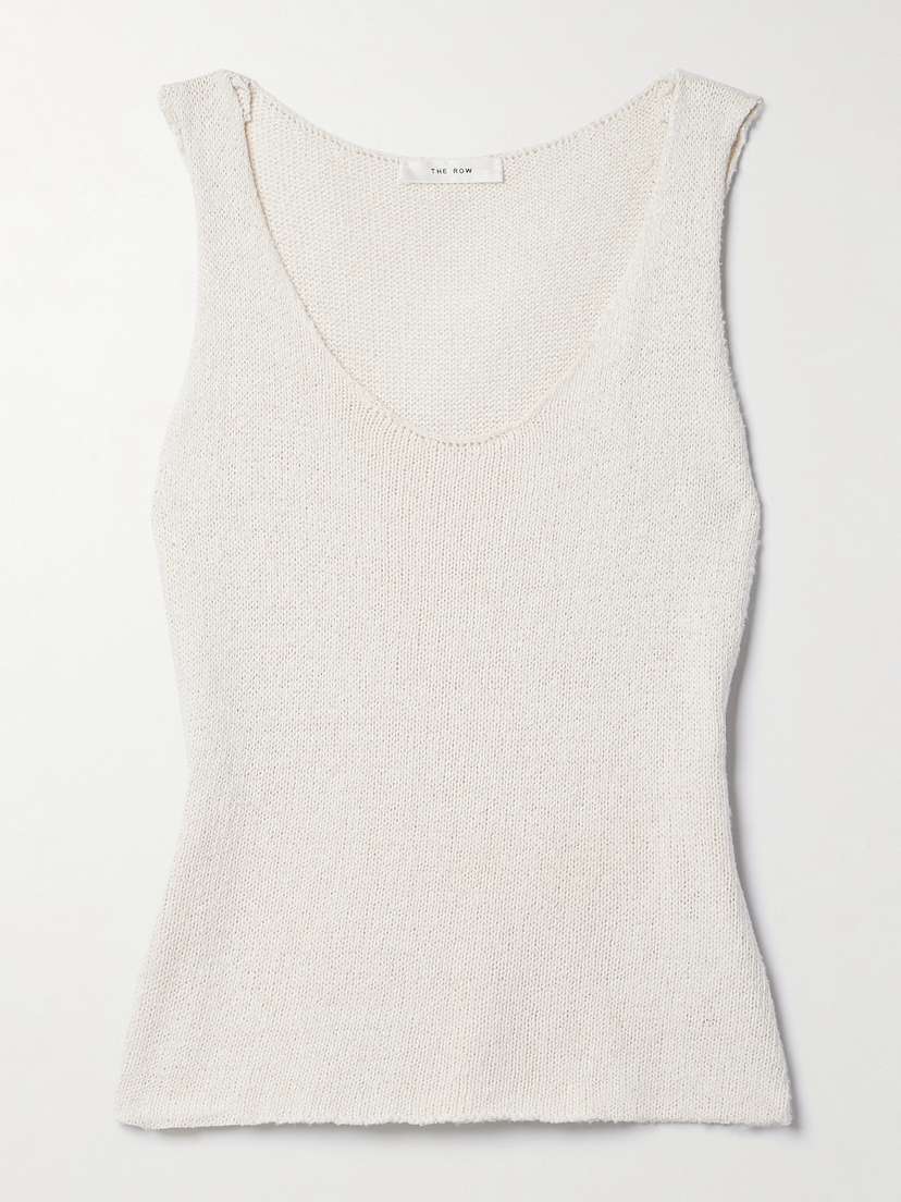 The Row Favana Knitted Silk Tank