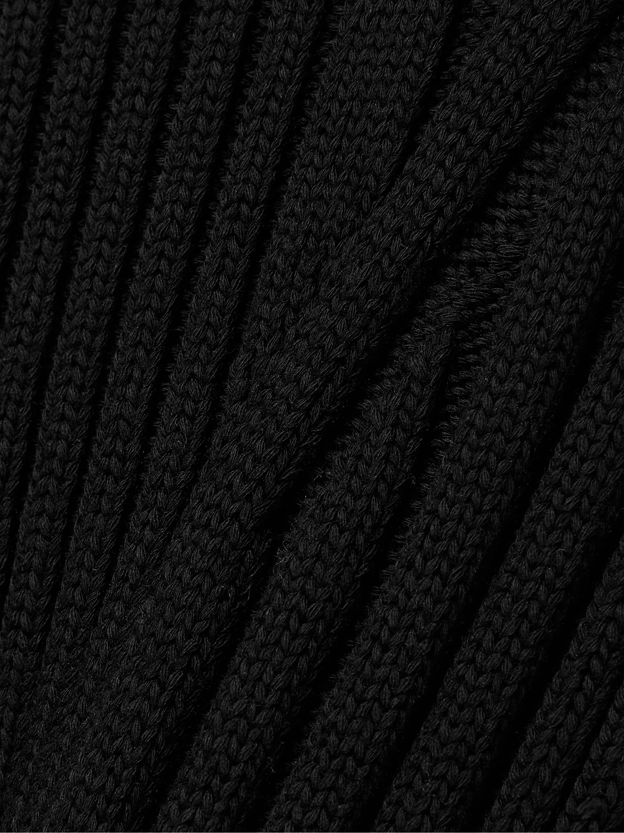KHAITE Ottilie ribbed cotton-blend midi dress thumbnail