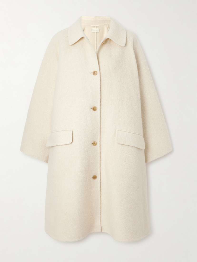 The Row Garth Oversized Cashmere And Silk-blend Bouclé Coat