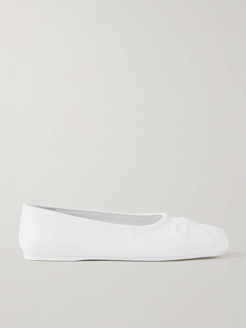 Marni Embossed Leather Ballet Flats