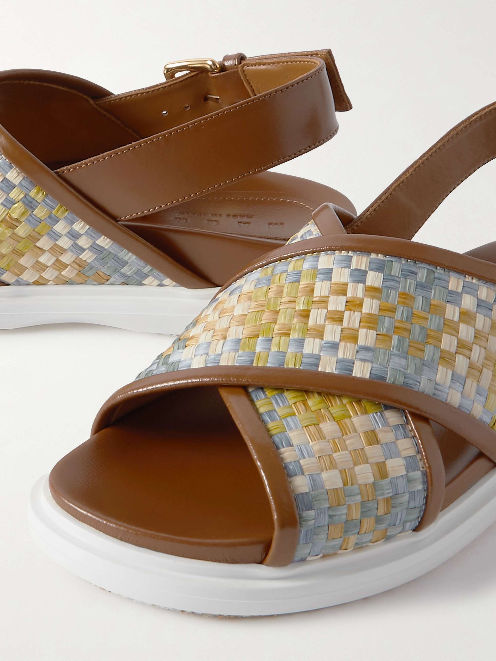 MARNI Fussbett denim slingback sandals