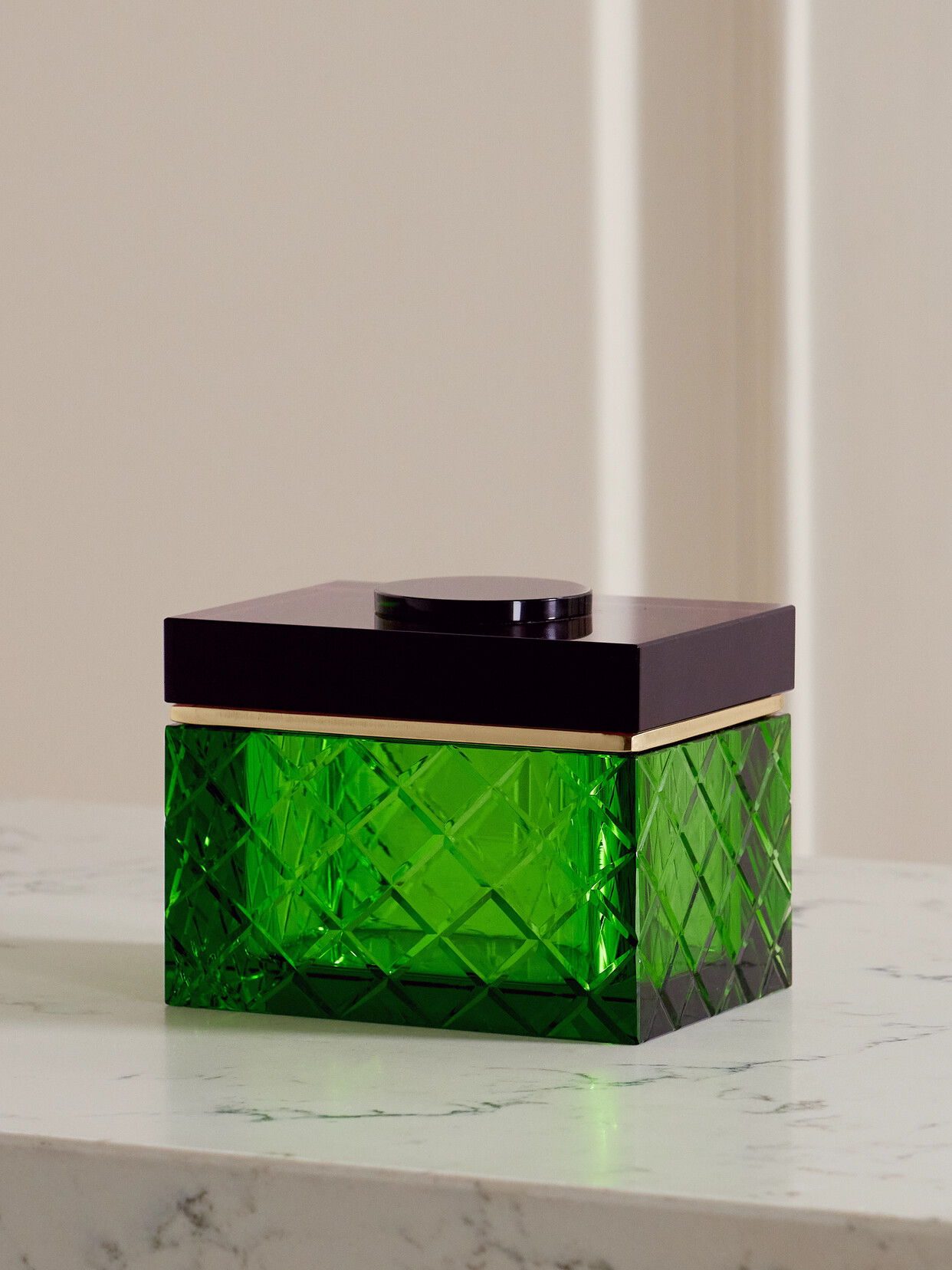 Reflections Copenhagen Crystal Jewelry Box In Green