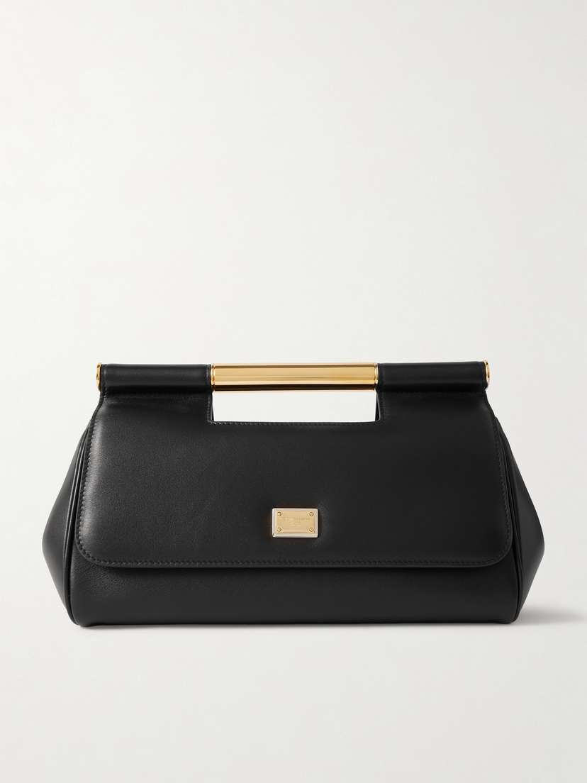 Dolce & Gabbana Plongé Textured-leather Clutch
